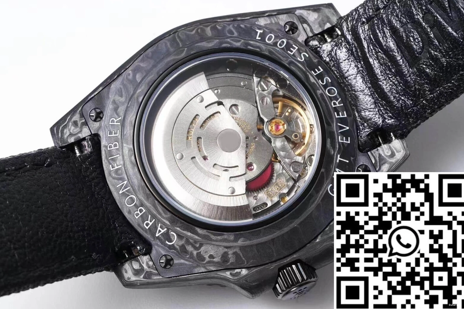 Carbon Lightweight Black Strap Fiber Fabric Diw II GMT-MASTER Rolex 1184 0809